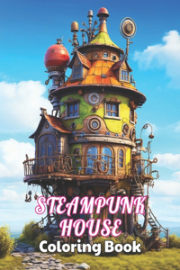 Steampunk House Coloring Book