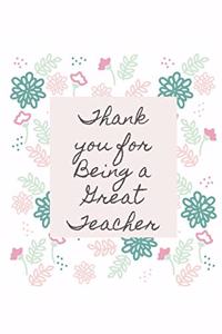 Thank you for Being a Great Teacher