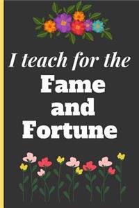 I Tech for the Fame and Fortune