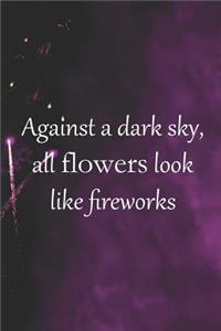 Against A Dark Sky, All Flowers Look Like Fireworks