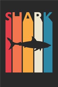Gift for Animal Lover - Colorful Shark Diary - Vintage Shark Notebook - Retro Shark Journal