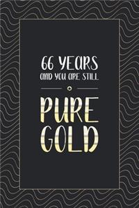 66th Birthday Notebook