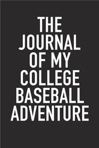 The Journal of My College Baseball Adventure
