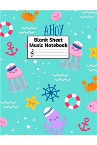 Blank Sheet Music Notebook