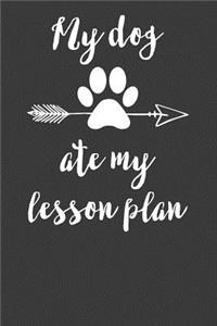 My Dog Ate My Lesson Plan