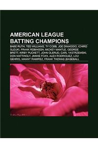American League Batting Champions