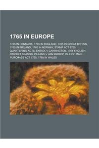 1765 in Europe