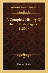 A Complete History Of The English Stage V1 (1800)