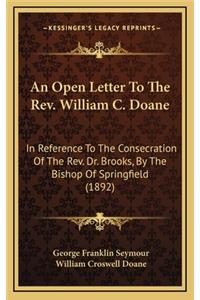 An Open Letter to the Rev. William C. Doane