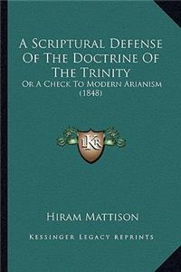 Scriptural Defense of the Doctrine of the Trinity