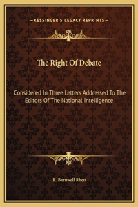 The Right Of Debate
