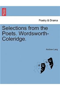 Selections from the Poets. Wordsworth-Coleridge.