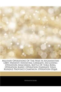 Articles on Military Operations of the War in Afghanistan (2001 
