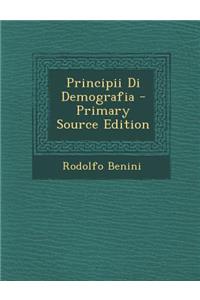 Principii Di Demografia