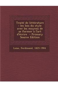 Traité de littérature