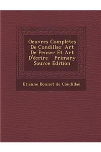 Oeuvres Completes de Condillac