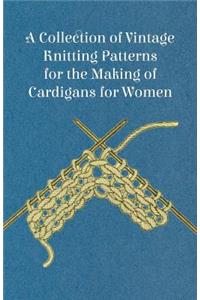 Collection of Vintage Knitting Patterns for the Making of Cardigans for Women