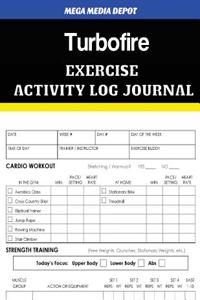 Turbofire Exercise Activity Log Journal