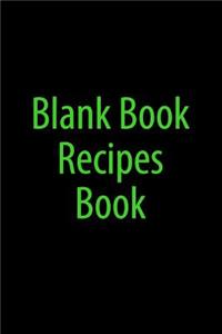 Blank Book Recipes Book