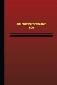 Sales Representative Log (Logbook, Journal - 124 pages, 6 x 9 inches)