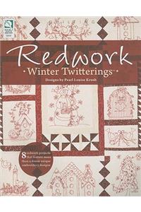 Redwork Winter Twitterings
