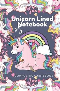 Unicorn Lined Notebook - Composition Notebook