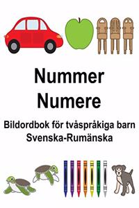 Svenska-Rumänska Nummer/Numere Bildordbok för tvåspråkiga barn