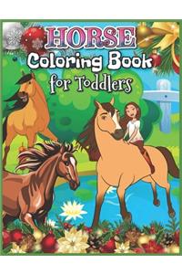 Horse Coloring Book for Toddlers