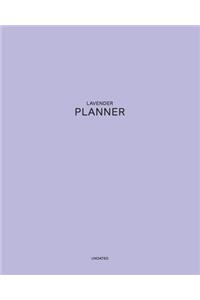 Undated Lavender Planner