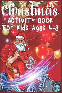 Christmas Activity Book For Kids Ages 4-8