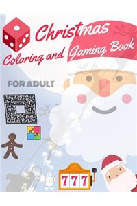 Christmas Coloring and Gaming Book for Adult