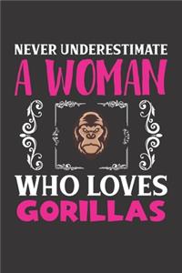 Never Underestimate A Woman Who Loves Gorillas