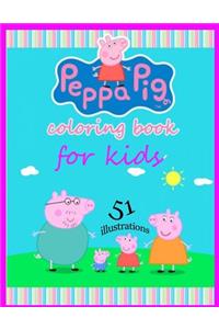 Peppa Pig Coloring Book For Kids