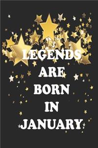Awesome Born In January Birthday Gifts Notebook/Journal 6x9 120 Pages