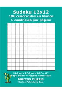 Sudoku 12x12 - 106 cuadrículas en blanco