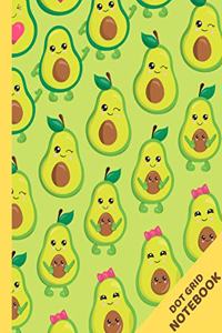 Avocado Dot Grid Journal Notebook