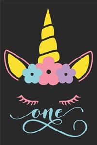 One Unicorn (Unicorn Journal Notebook)