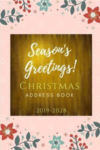 Christmas Address Book 2019-2028