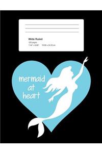 Mermaid At Heart Composition Book