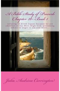 A Bible Study of Proverb Chapter 20--Book 1