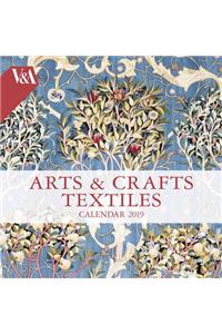 V&a - Arts & Crafts Textiles Wall Calendar 2019 (Art Calendar)