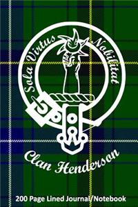 Clan Henderson 200 Page Lined Journal/Notebook
