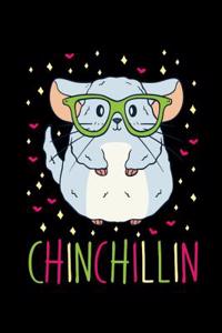 Chinchillin: 110 Lined Pages 6 X 9 Inches Chinchilla Notebook, Journal or Dairy Birthday or Christmas Gift Idea for Women, Men and Kids