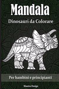 Mandala Dinosauri da Colorare