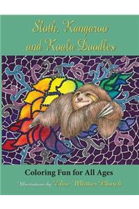 Sloth, Kangaroo, and Koala Doodles