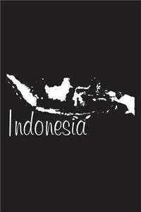 Indonesia - Black 101 - Lined Notebook with Margins - 6X9