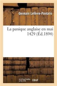 La Panique Anglaise En Mai 1429