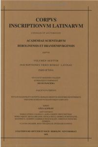 Inscriptiones Mauretaniae. Miliaria Et Instrumentum Domesticum