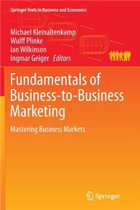 Fundamentals of Business-To-Business Marketing