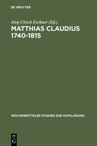 Matthias Claudius 1740-1815